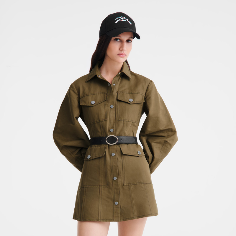 Longchamp |Le Foulonn Damengürtel, Schwarz – Leder |Schwarz