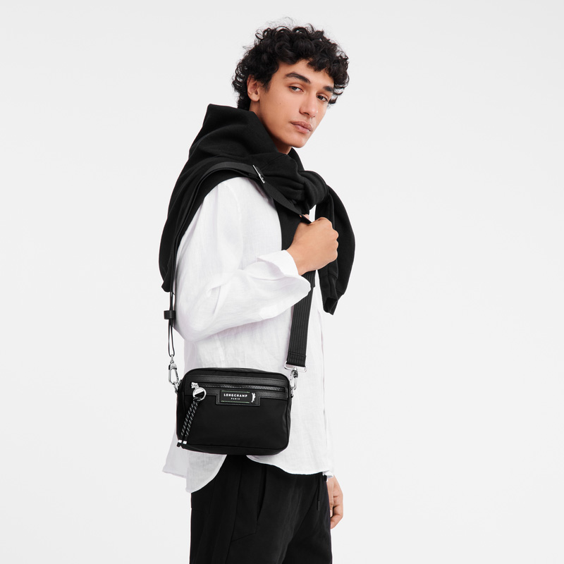 Longchamp |Le Pliage Energy S Kameratasche Schwarz – Recyceltes Canvas |Schwarz