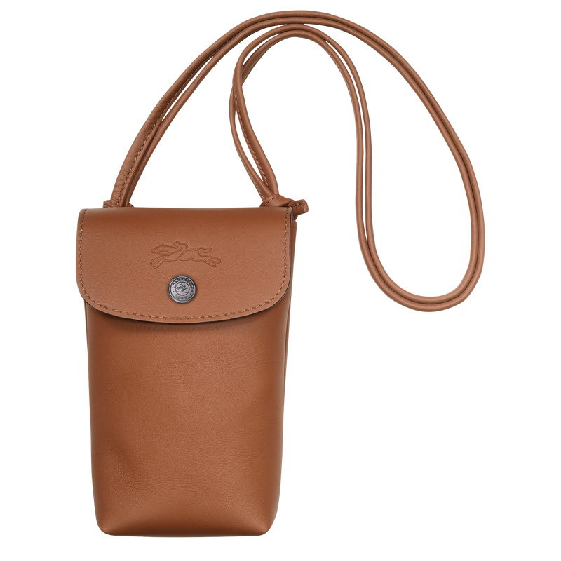 Longchamp |Le Pliage Xtra Handyhülle mit Lederband Cognac - Leder |Cognac