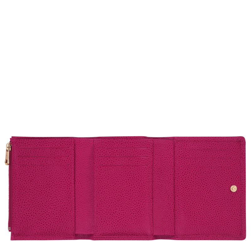 Longchamp |Le Foulonn Geldbörse Beetroot – Leder |Beetroot