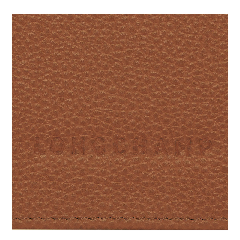 Longchamp |Le Foulonn Continental Geldbörse Karamell – Leder |Karamell