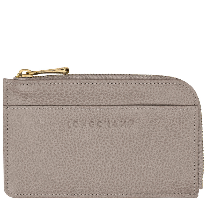 Longchamp |Le Foulonn Kartenetui Turteltaube – Leder |Turteltaube