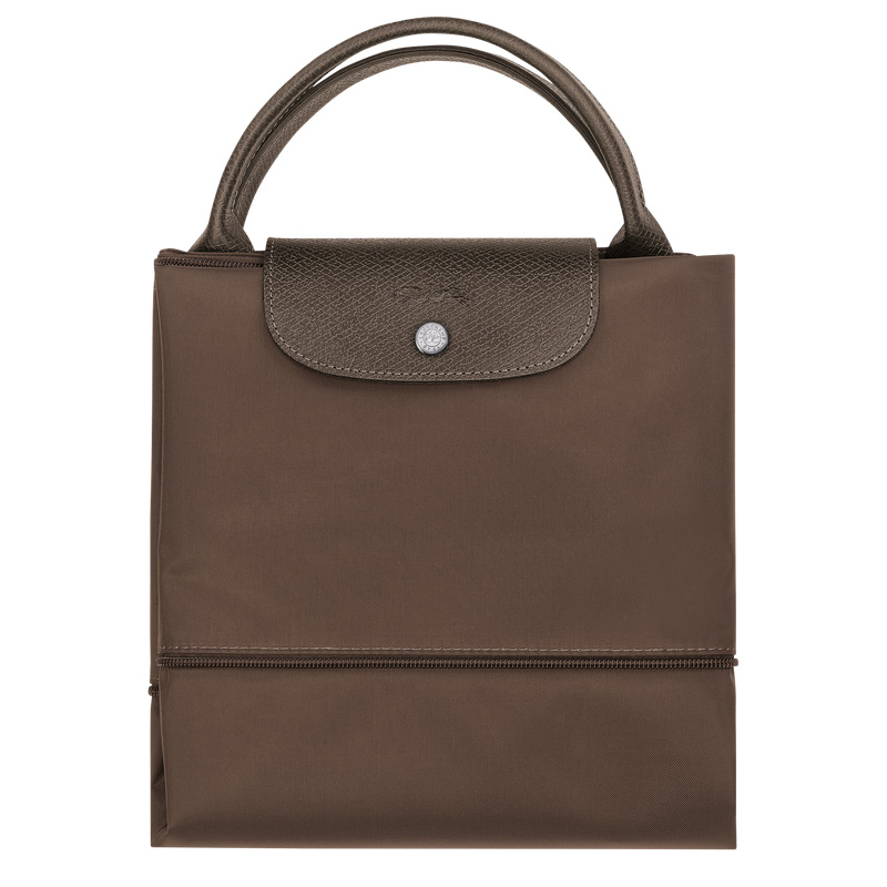 Longchamp |Le Pliage Grüne Reisetasche, erweiterbar Terra – Recyceltes Canvas |Terra