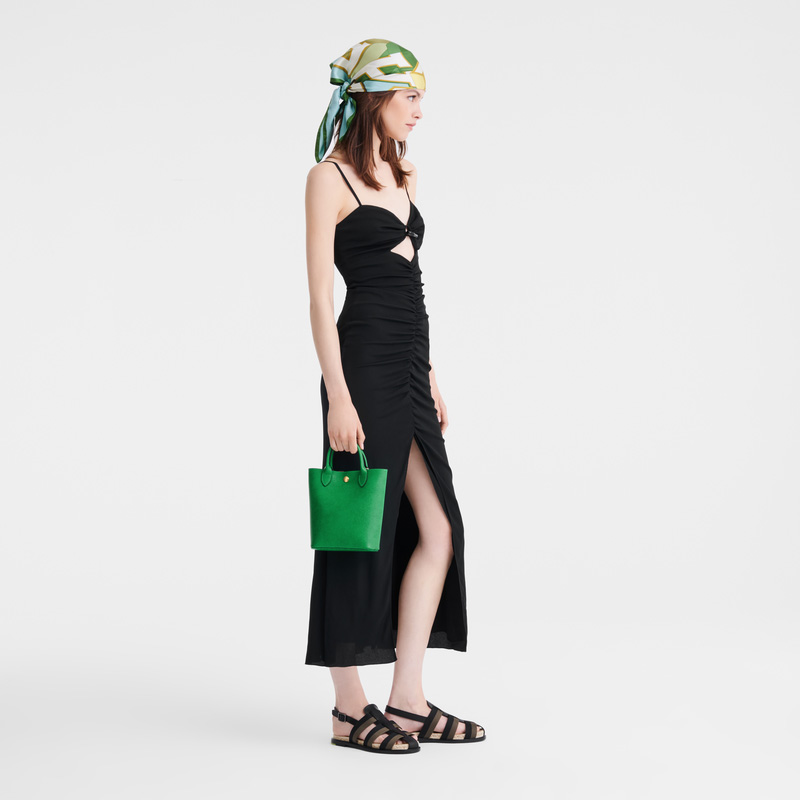 Longchamp |Pure XS Tote Bag, Grün – Leder |Grün