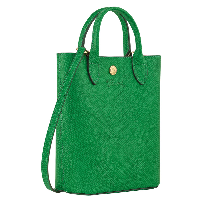 Longchamp |Pure XS Tote Bag, Grün – Leder |Grün