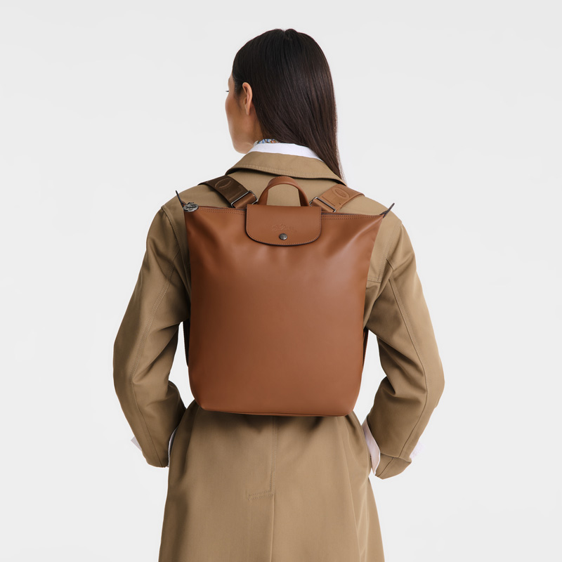 Longchamp |Le Pliage Xtra M Rucksack Cognac – Leder |Cognac