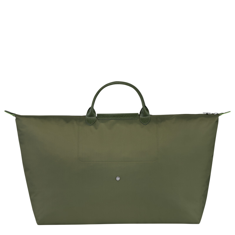Longchamp |Le Pliage Grüne XL Reisetasche, Waldgrün – Recyceltes Canvas |Waldgrün