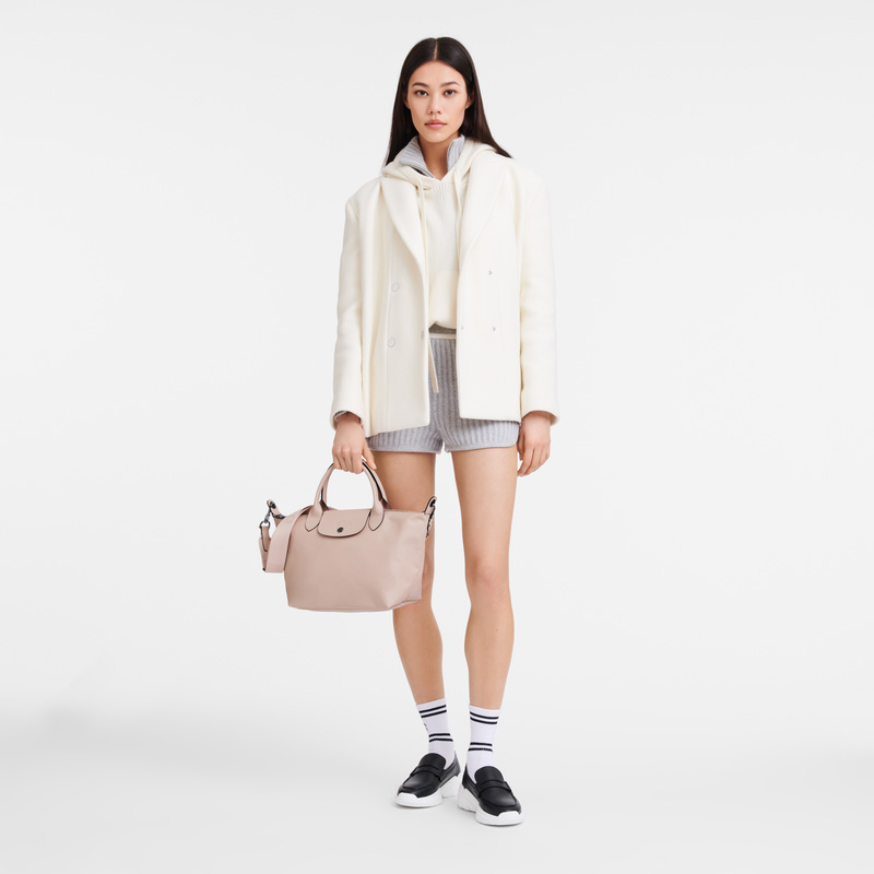 Longchamp |Le Pliage Xtra S Handtasche, Nude – Leder |Nude