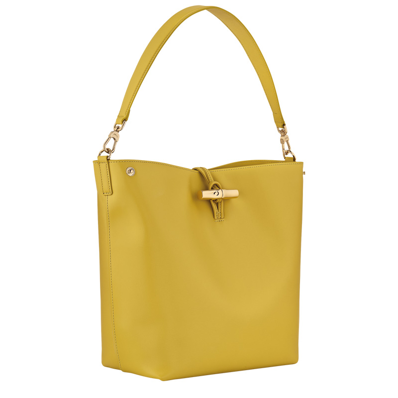 Longchamp |Le Roseau M Hobo Bag Ingwer – Leder |Ingwer