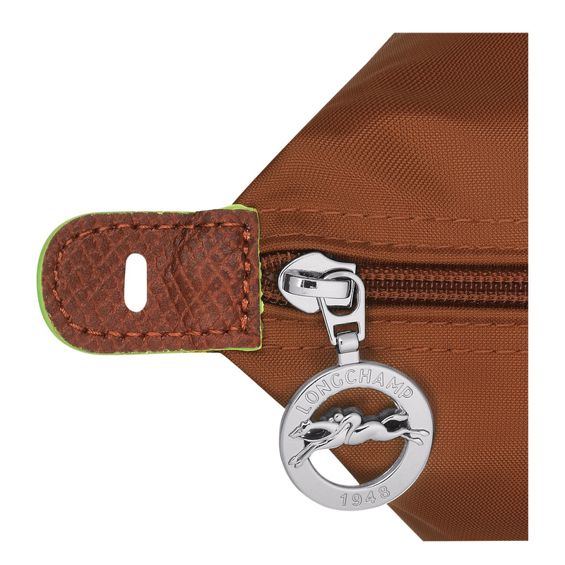 Longchamp |Le Pliage Green L Reisetasche Cognac – Recyceltes Canvas |Cognac