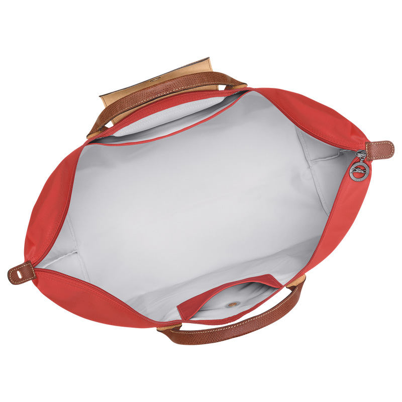 Longchamp |Le Pliage Original L Reisetasche, Tomate – Recyceltes Canvas |Tomate