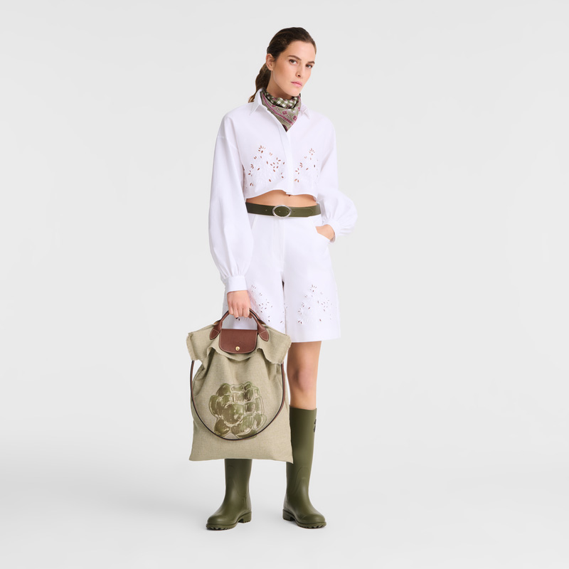 Longchamp |Le Pliage Collection XL Artichoke Tasche Artischocke – Canvas |Artischocke