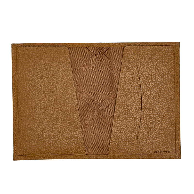 Longchamp |Le Foulonn Reisepasshülle Walnuss – Leder |Walnuss