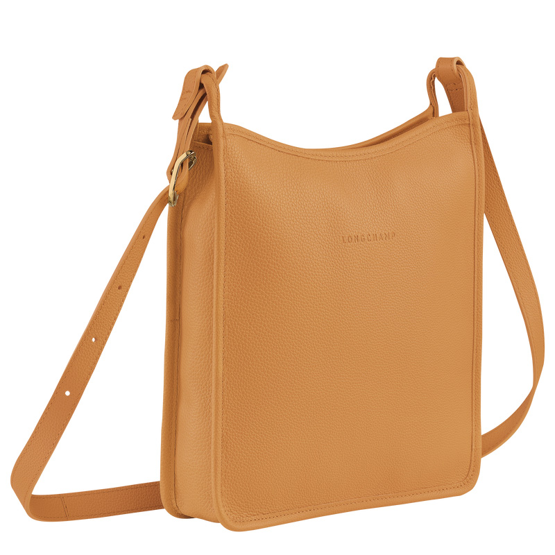 Longchamp |Le Foulonn M Umhängetasche, Walnuss – Leder |Walnuss