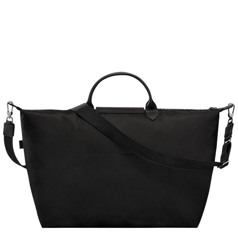 Longchamp |Le Pliage Energy L Reisetasche Schwarz – Recyceltes Canvas |Schwarz