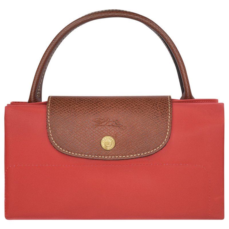 Longchamp |Le Pliage Original M Tote Bag, Tomate – Canvas |Tomate