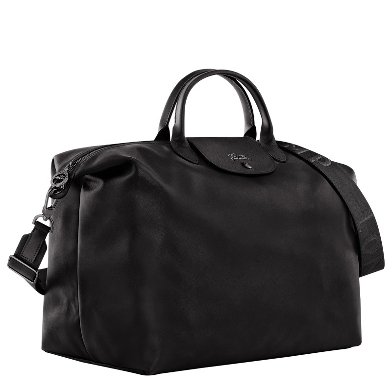 Longchamp |Le Pliage Xtra L Reisetasche Schwarz – Leder |Schwarz