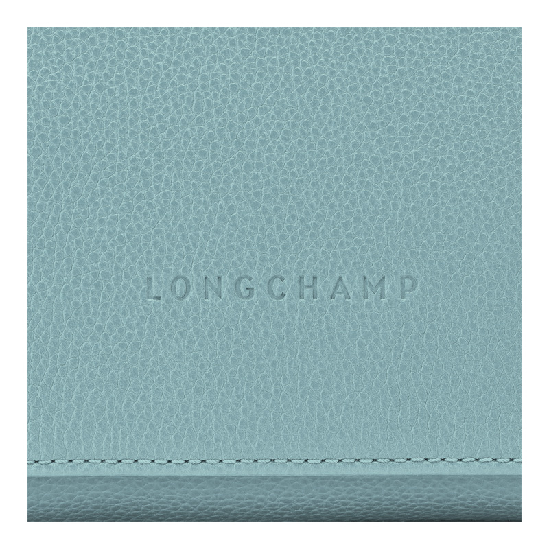 Longchamp |Le Foulonn M Umhängetasche, Eukalyptus – Leder |Eukalyptus