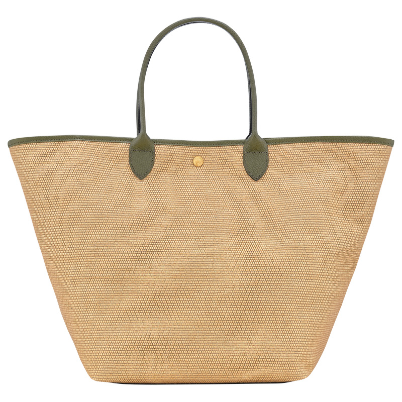 Longchamp |Le Pliage Collection L Korbtasche Artischocke – Canvas |Artischocke