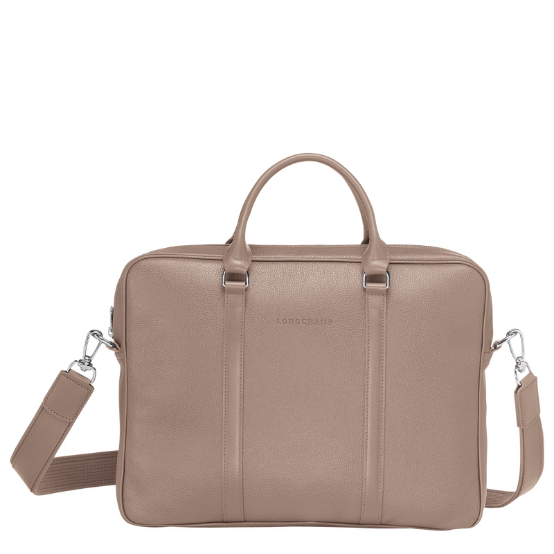 Longchamp |Le Foulonn XS Aktentasche, Turteltaube – Leder |Turteltaube