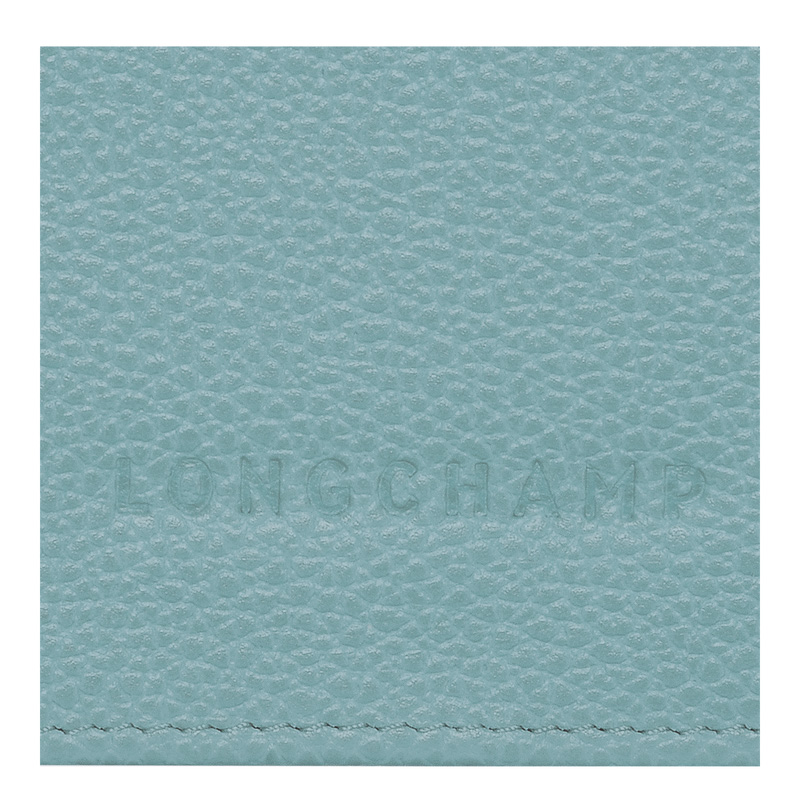 Longchamp |Le Foulonn Continental Geldbörse Eukalyptus – Leder |Eukalyptus