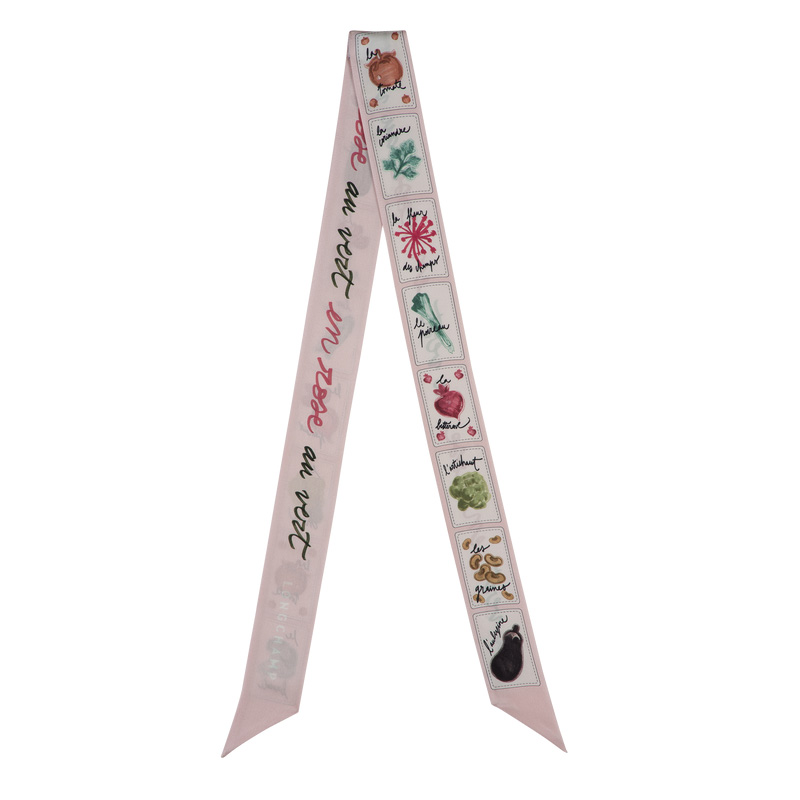 Longchamp |Ballerina mit rosa-grünem Stirnband – SONSTIGES |Ballerina