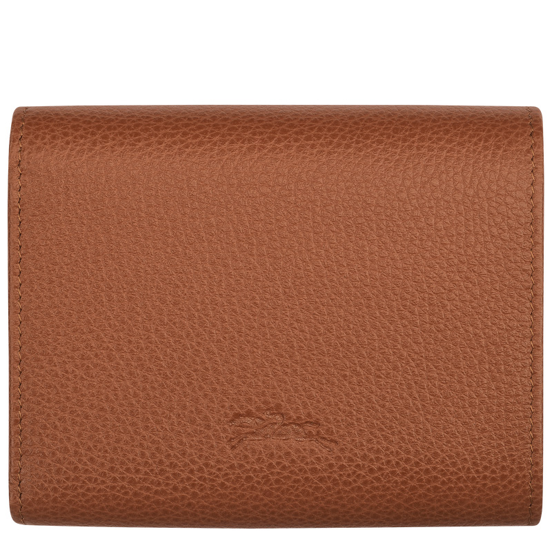 Longchamp |Le Foulonn Geldbörse Karamell – Leder |Karamell