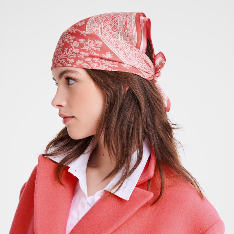 Longchamp |Lebensbaum Seidenschal 50 Tomate – SONSTIGES |Tomate