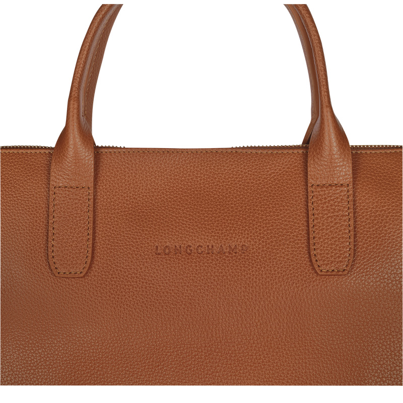 Longchamp |Le Foulonn S Aktentasche Karamell – Leder |Karamell