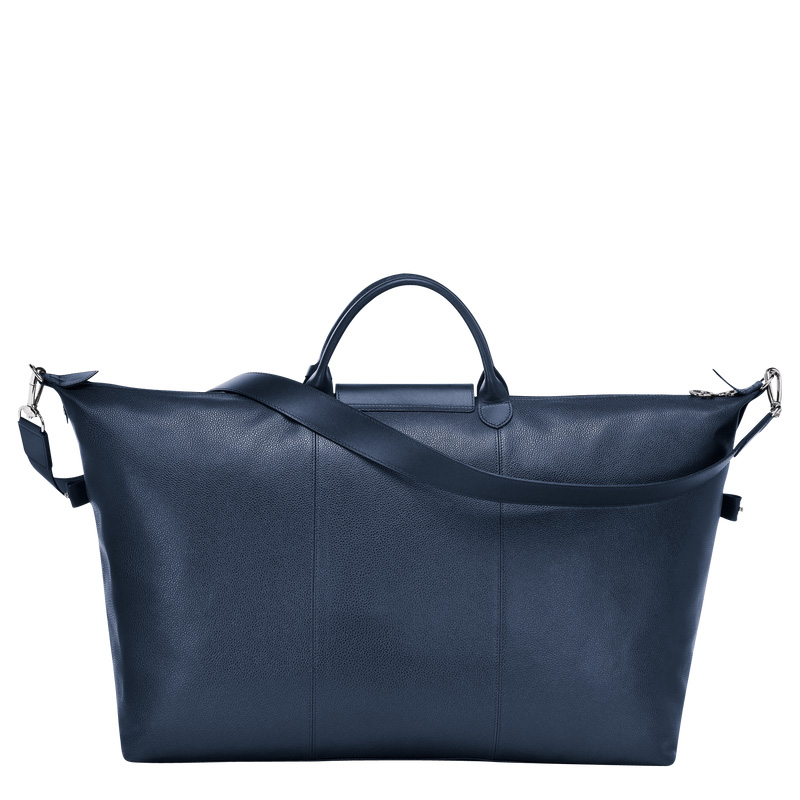 Longchamp |Le Foulonn L Reisetasche Marineblau – Leder |Marineblau