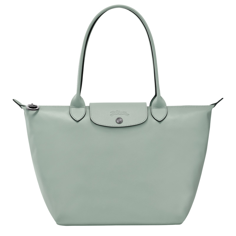 Longchamp |Le Pliage Xtra M Tote Bag, Eisenhut – Leder |Eisenkraut