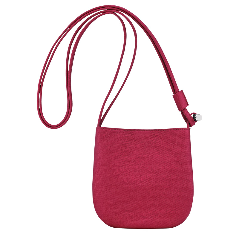 Longchamp |Le Roseau S Umhängetasche, Rot – Leder |Rot