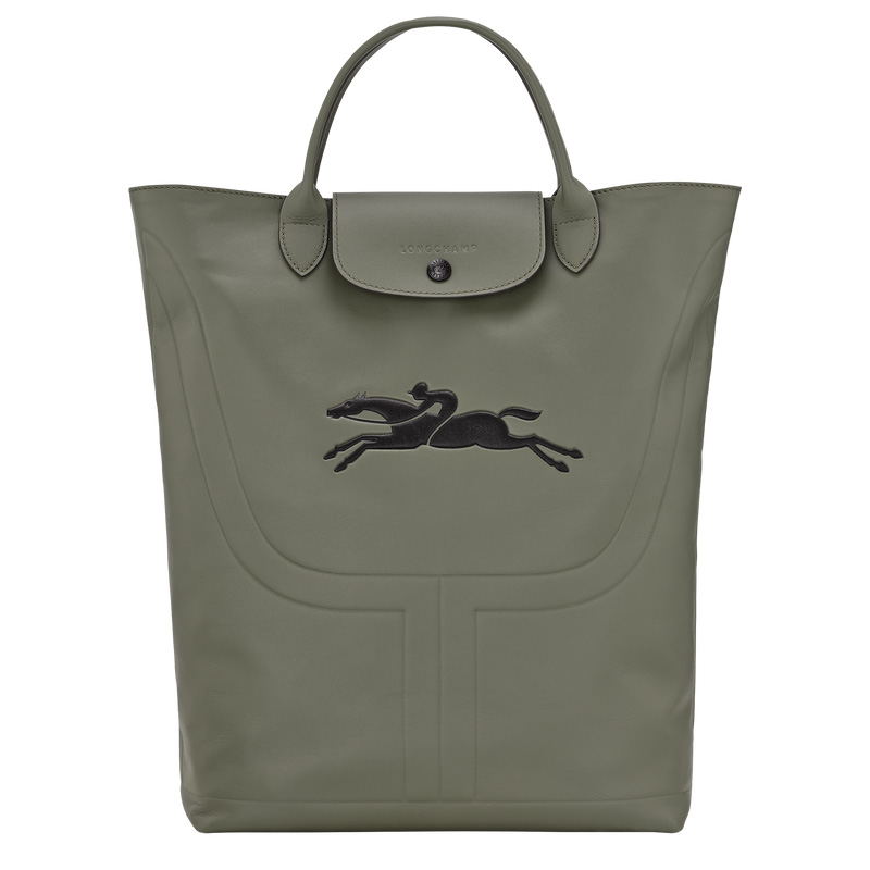 Longchamp |Le Pliage Xtra M Boots Tasche Khaki – Leder |Khaki
