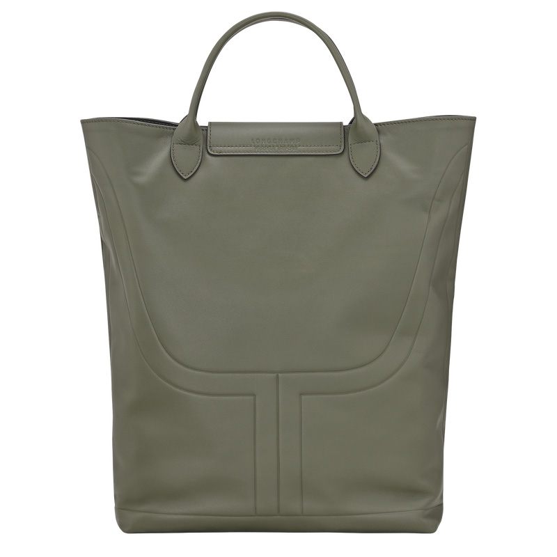 Longchamp |Le Pliage Xtra M Boots Tasche Khaki – Leder |Khaki