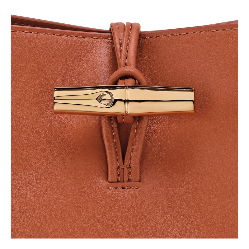 Longchamp |Le Roseau M Hobo-Tasche Bark – Leder |Rinde