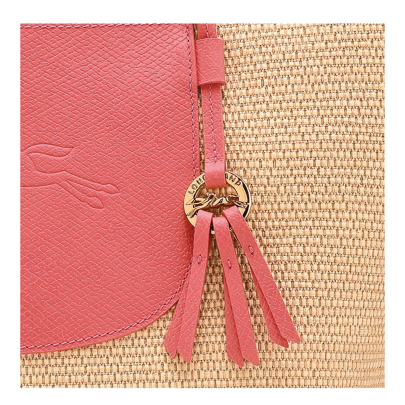 Longchamp |Le Pliage Collection L Korbtasche, Blush – Canvas |Rouge