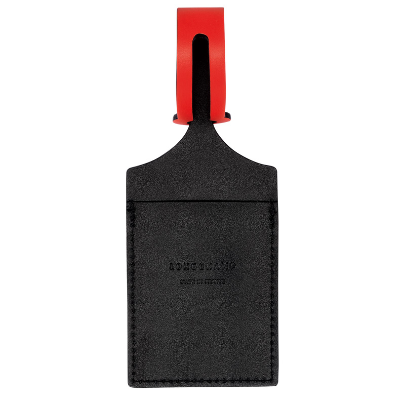 Longchamp |LGP Reisegepäckanhänger Schwarz – Leder |Schwarz