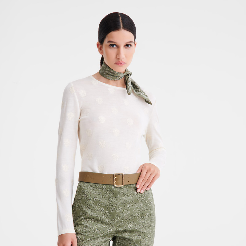 Longchamp |Damengürtel Artischocke – Leder |Artischocke