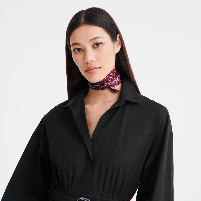 Longchamp |Seidenschal „Tree of Life\" 50 Aubergine – SONSTIGES |Aubergine