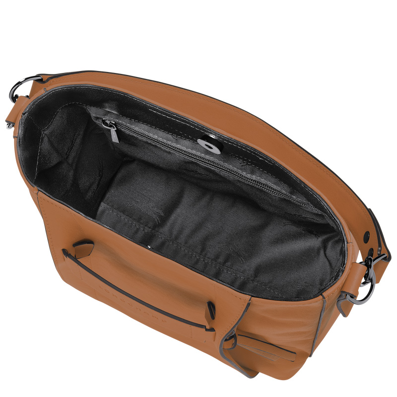 Longchamp |3D S Umhängetasche Natur – Leder |Natur