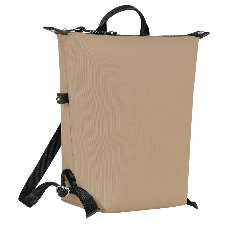 Longchamp |Le Pliage Energy L Rucksack, Ton – Recyceltes Canvas |Clay