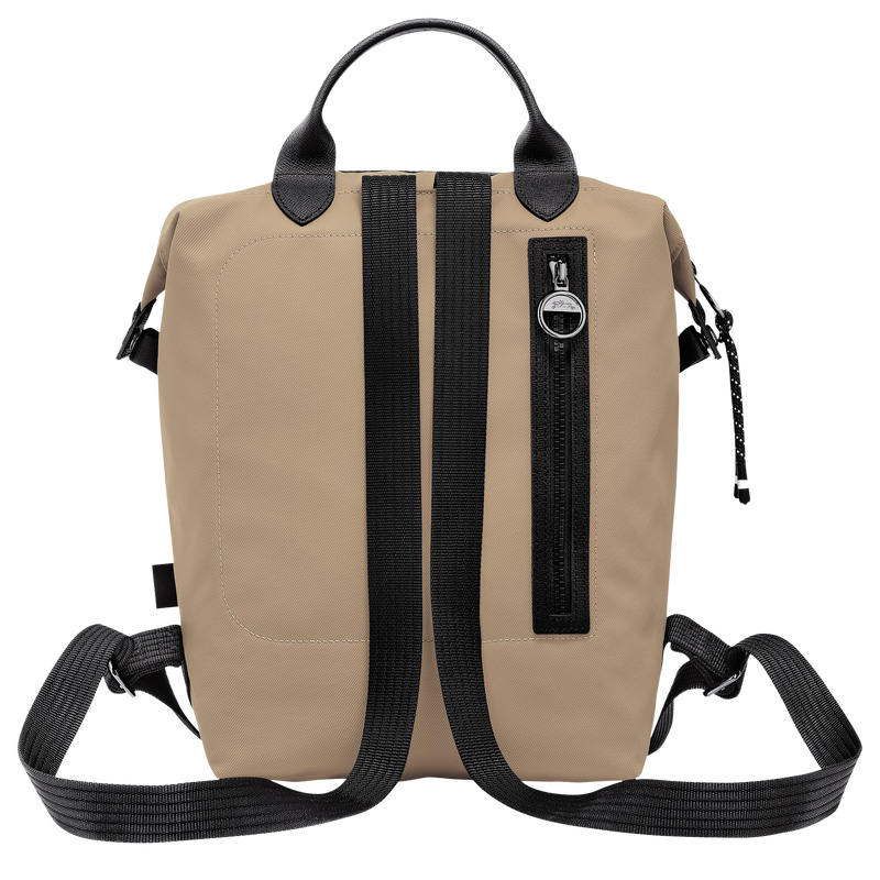 Longchamp |Le Pliage Energy L Rucksack, Ton – Recyceltes Canvas |Clay