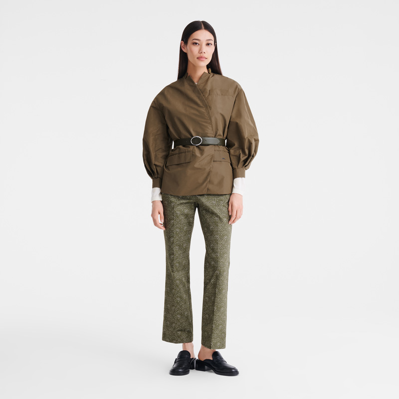 Longchamp |Hose Laurel – Bedruckte Gabardine |Laurel