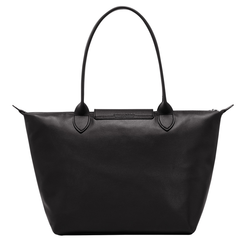 Longchamp |Le Pliage Xtra M Tragetasche Schwarz – Leder |Schwarz