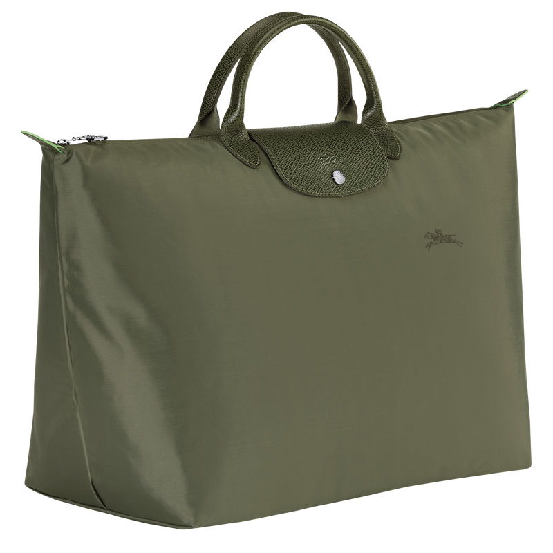 Longchamp |Le Pliage Grüne Reisetasche L Forest – Recyceltes Canvas |Forest