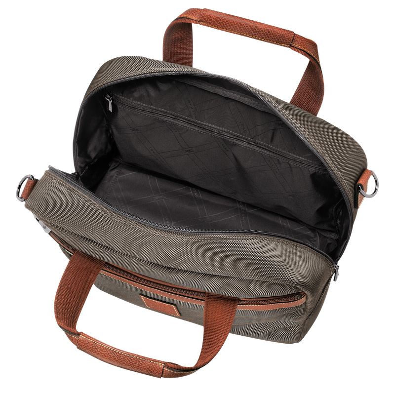 Longchamp |Boxford S Reisetasche Braun – Recyceltes Canvas |Braun