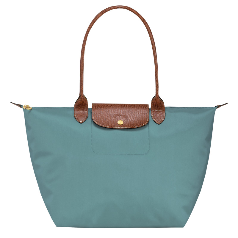 Longchamp |Le Pliage Original L Tragetasche, Eukalyptus – Recyceltes Canvas |Eukalyptus
