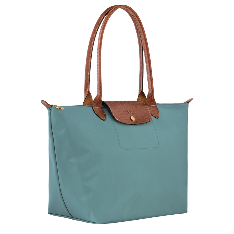 Longchamp |Le Pliage Original L Tragetasche, Eukalyptus – Recyceltes Canvas |Eukalyptus
