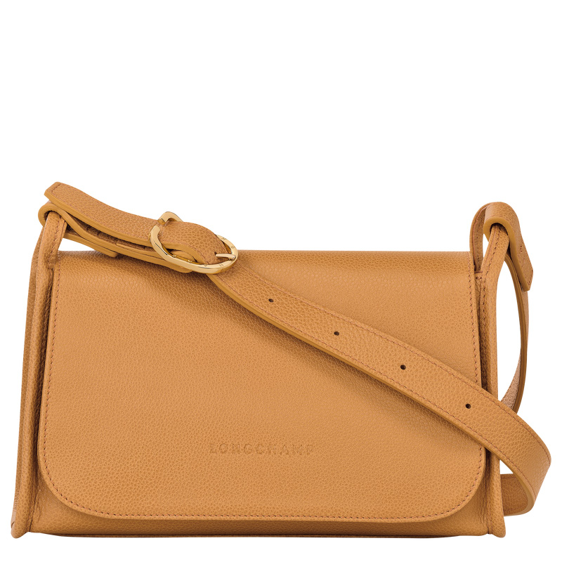 Longchamp |Le Foulonn M Umhängetasche, Walnuss – Leder |Walnuss