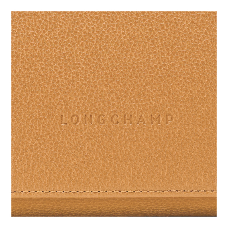 Longchamp |Le Foulonn M Umhängetasche, Walnuss – Leder |Walnuss